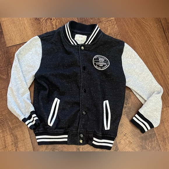 Zara boys varsity style jacket Sz 7 - Picture 1 of 7